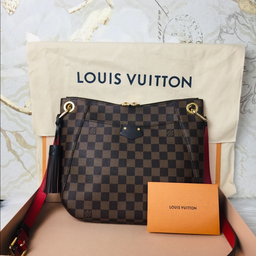 🔥NEW! Gorgeous LOUIS VUITTON Damier Ebene Southbank Besace Crossbody